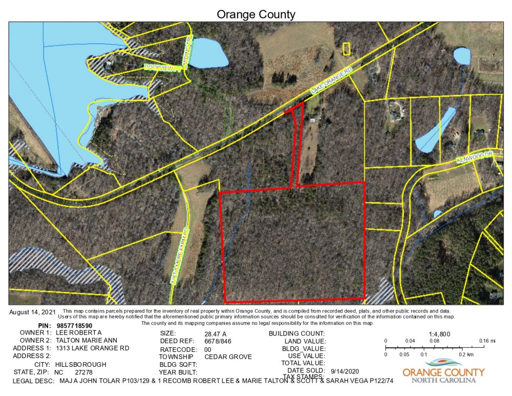 28.48 AC Lake Orange Rd – GIS + flood zone map